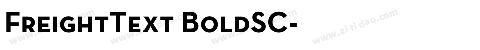 FreightText BoldSC字体转换